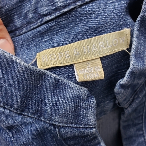 HOPE & HARLOW INDIGO DENIM DRESS ⭐ - Picture 7 of 10